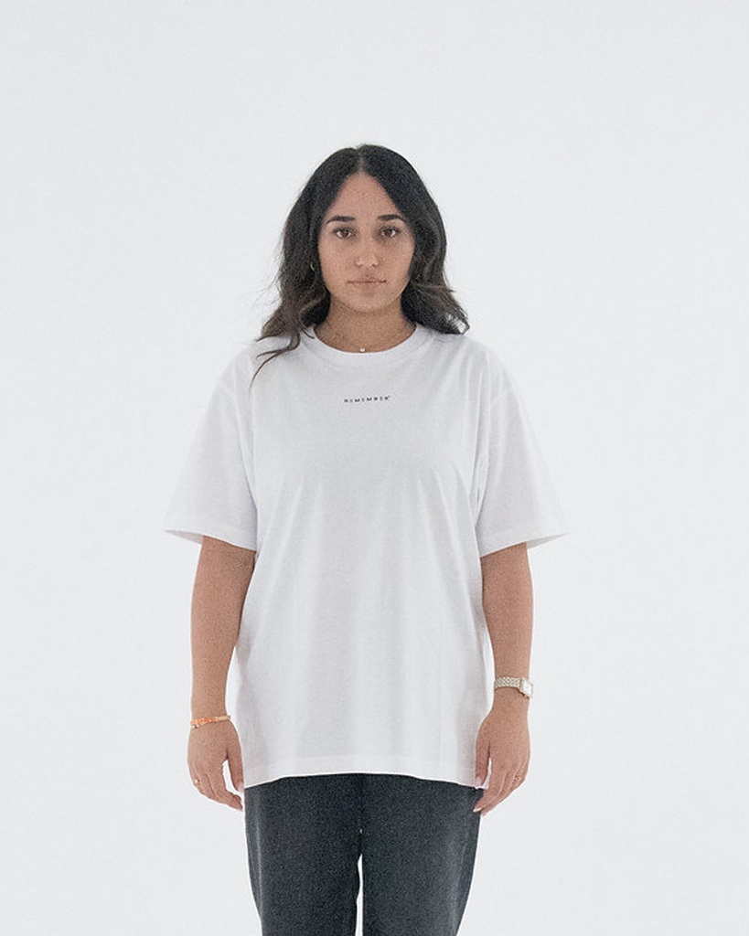 Remember T-shirt basic white